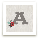 Woodsy Monogram Art Prints