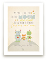 Robot Family Art Prints