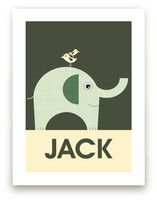 Friendly Elephant Art Prints