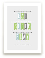 Eat Sleep Play Art Prints