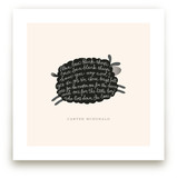 Jumping Black Sheep Art Prints