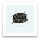 Jumping Black Sheep Art Prints