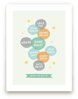 Good Night World Art Prints