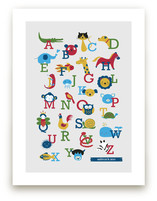 Animal A to Z Art Prints