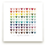 Paper Hearts Art Prints