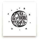 ...to the moon and back Art Prints