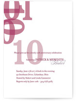 Forever Anniversary Party Invitations Cards