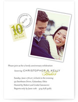 Sealed with a Kiss Anniversary Party Invitations Cards