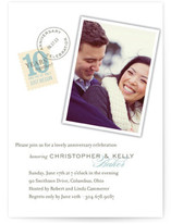 Sealed with a Kiss Anniversary Party Invitations Cards