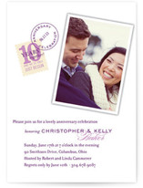 Sealed with a Kiss Anniversary Party Invitations Cards