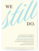 We Still Do Anniversary Party Invitations Cards