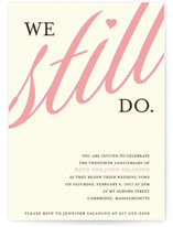 We Still Do Anniversary Party Invitations Cards