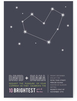 Stargazing Anniversary Party Invitations Cards