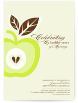Core of My Heart Anniversary Party Invitations Cards
