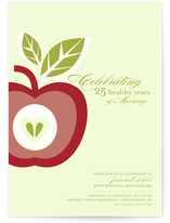 Core of My Heart Anniversary Party Invitations Cards