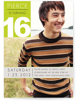 Element of a 16th Birthday Invitation Party Invitations