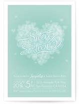 Pink Heart Party Invitations