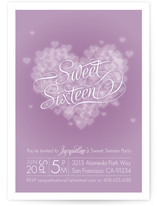 Pink Heart Party Invitations