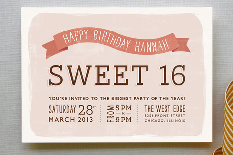 Sweet Type Party Invitations