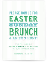 Easter Playbill Party Invitations