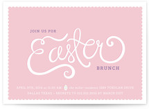 Script + Scallops Party Invitations