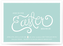 Script + Scallops Party Invitations