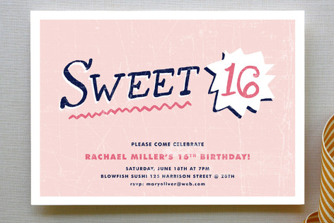 Sweet Sixteen Party Invitations