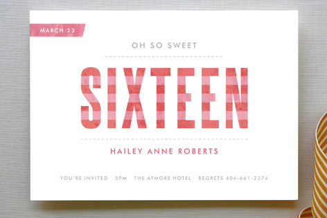 Oh So Sweet Sixteen Party Invitations