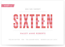 Oh So Sweet Sixteen Party Invitations