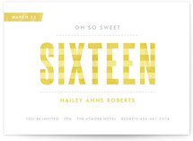 Oh So Sweet Sixteen Party Invitations