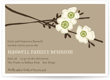 Apple Blossom Party Invitations
