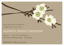Apple Blossom Party Invitations