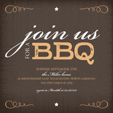 Rustica BBQ Party Invitations