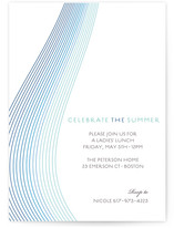 Glass Ribbons Party Invitations