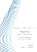 Glass Ribbons Party Invitations
