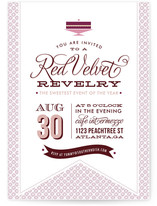 Red Velvet Party Invitations