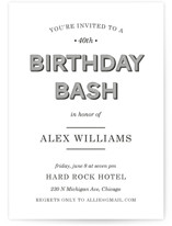 Wood Grain Party Invitations