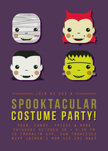 Spooky Costumes Party Invitations