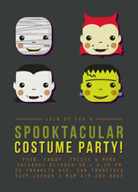 Spooky Costumes Party Invitations