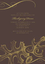 Autumnal Leaf Party Invitations