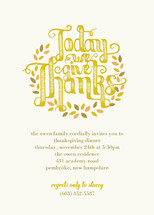 We Give Thanks Party Invitations