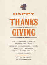 Turkey Meatloaf Party Invitations