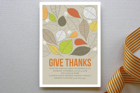 Give Thanks Party Invitations