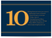 Celebrate 10 Years Party Invitations