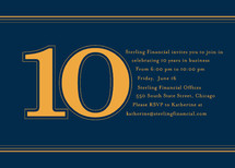 Celebrate 10 Years Party Invitations