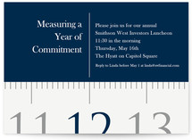 Measuring Tape Party Invitations