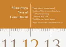 Measuring Tape Party Invitations