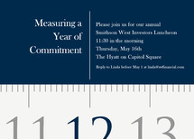 Measuring Tape Party Invitations