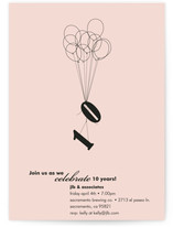 Ten Balloons Party Invitations