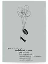 Ten Balloons Party Invitations